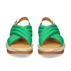 4CCCCEES Sandalias con plataforma de Mujer MELLOW MANA VERDE