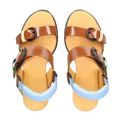 4CCCCEES Sandalias con tacón de Mujer OSHA LINE MARRON