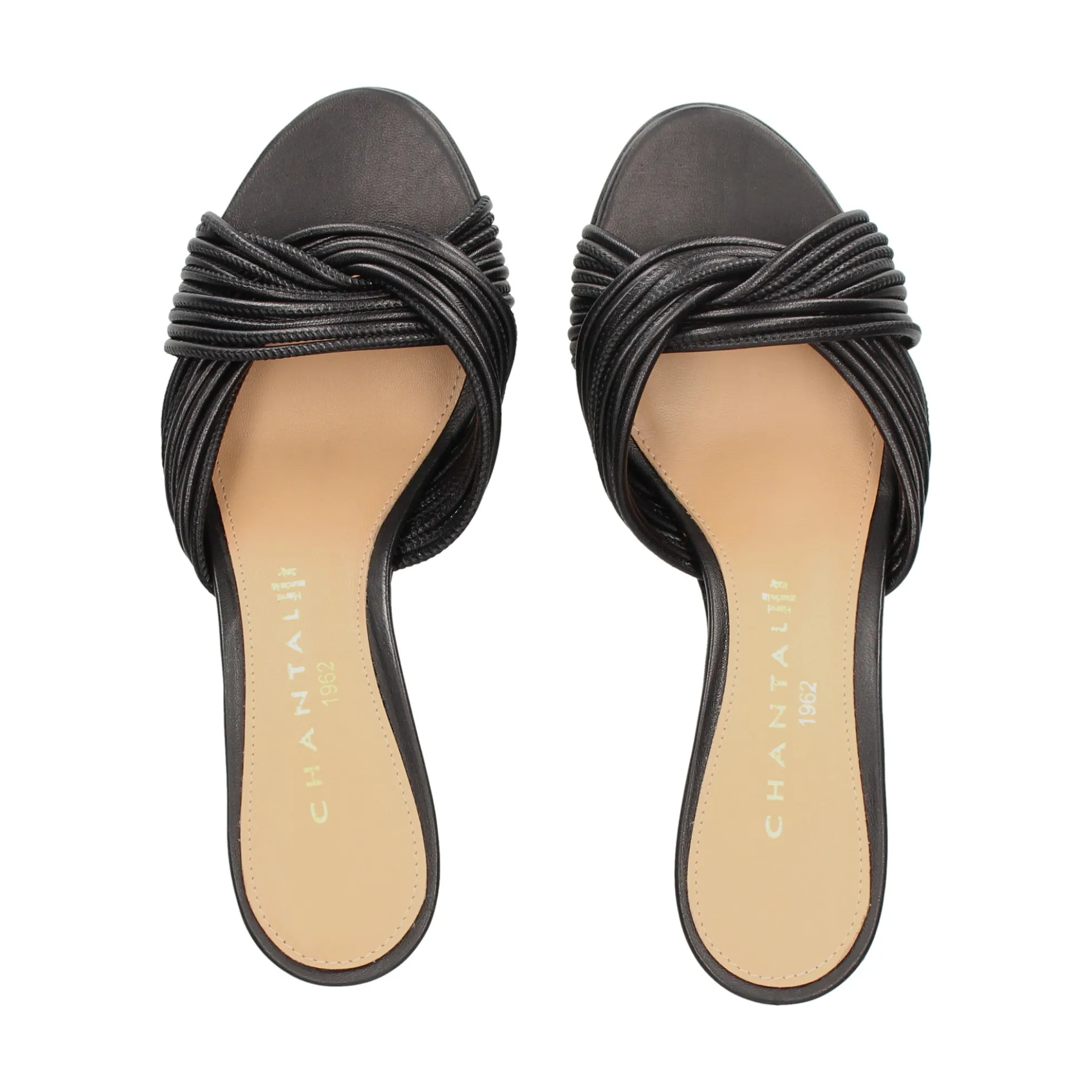 CHANTAL Sandalias con tacón de Mujer 2612 NEGRO