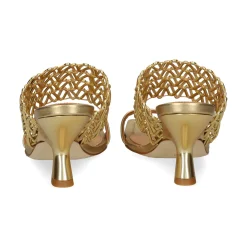 CHANTAL Sandalias con tacón de Mujer 2619 ORO