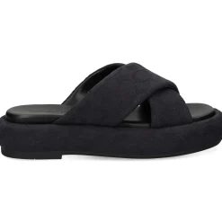COACH Sandalias con plataforma de Mujer CAS84 NEGRO