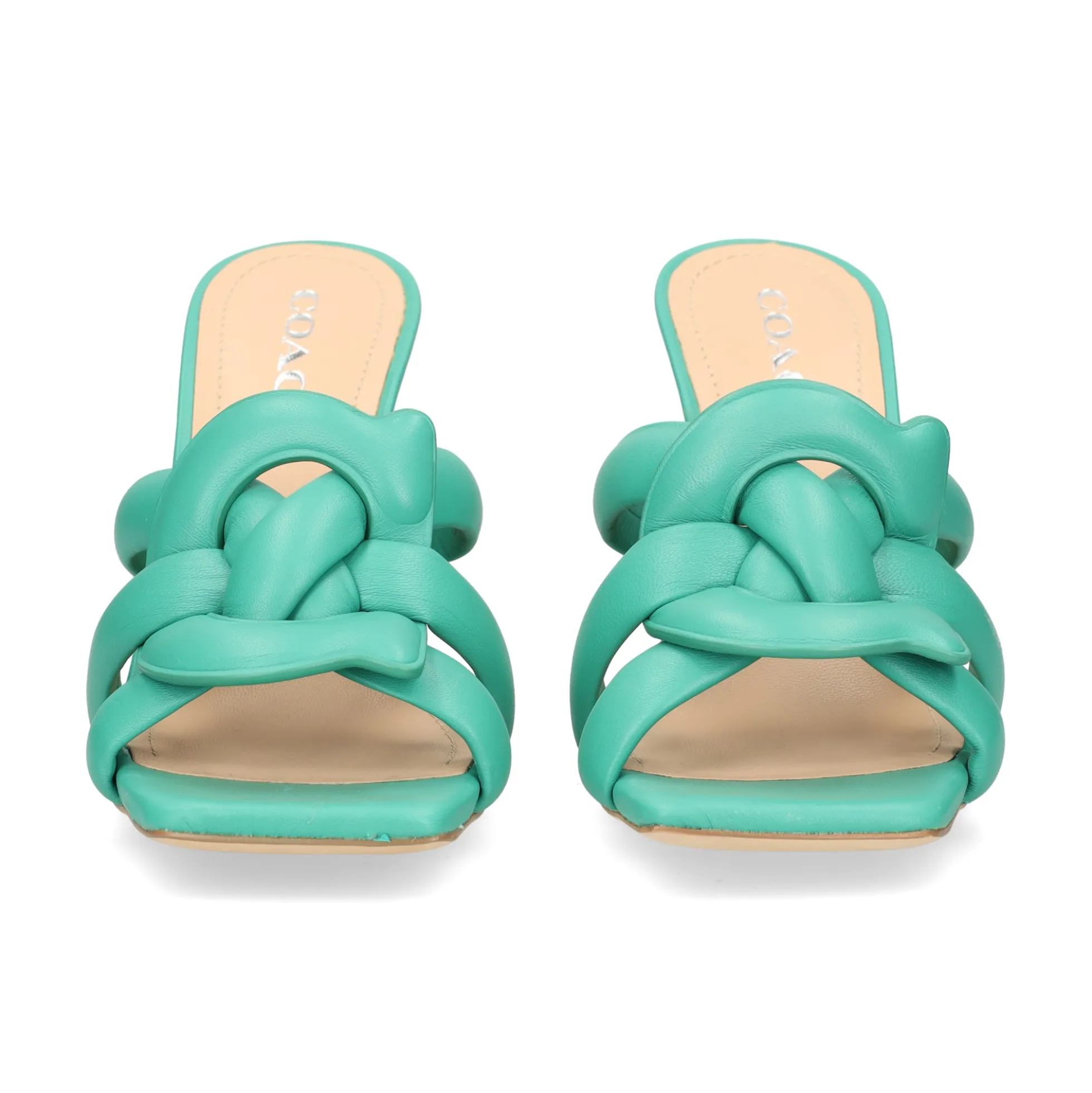 COACH Sandalias con tacón de Mujer C8985 bright green