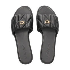 COACH Sandalias planas de Mujer CCM04 NEGRO