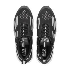 EA7 Zapatillas de Hombre X8X033 N629 BLACK+SILV
