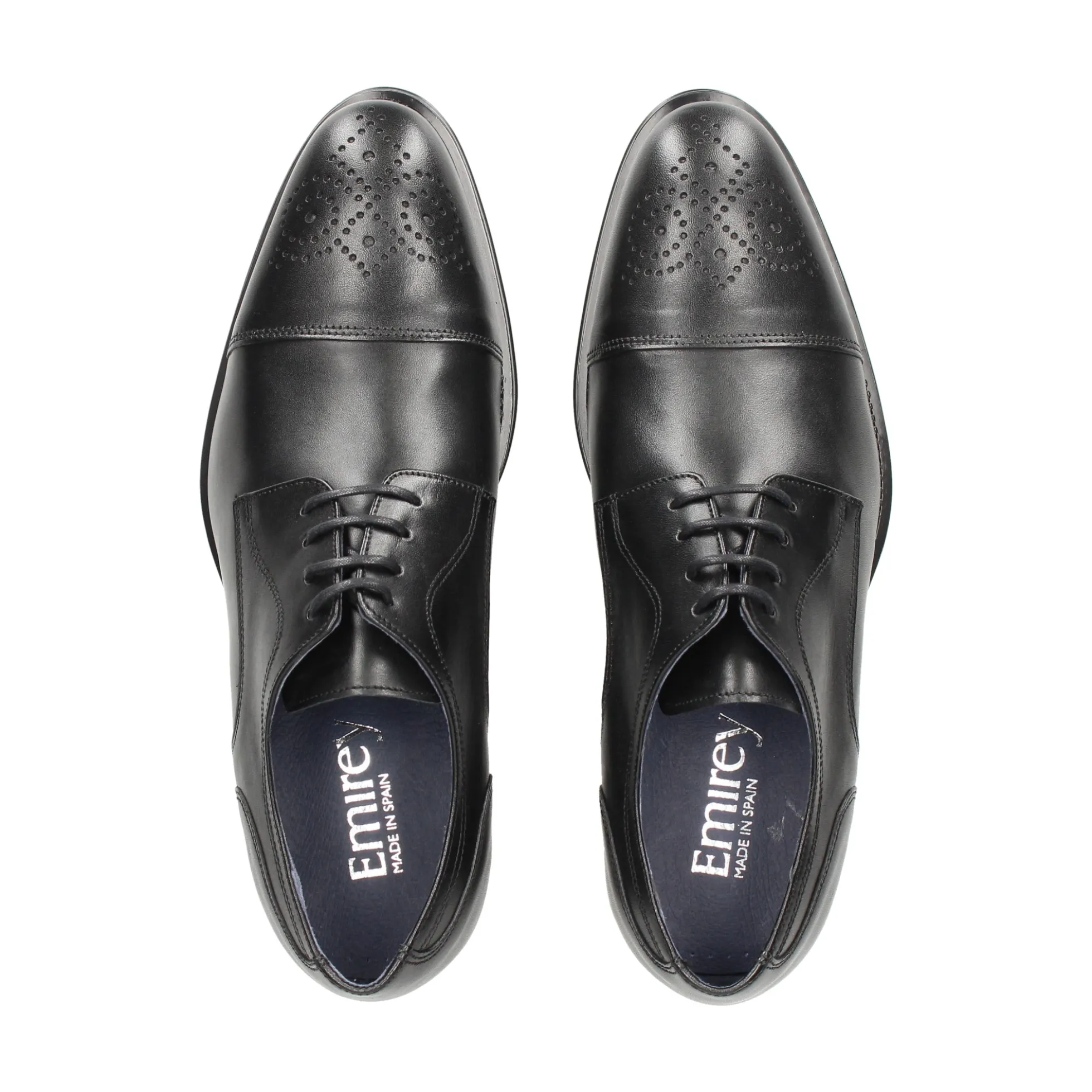 EMIREY Zapatos de vestir de Hombre E-504 NEGRO