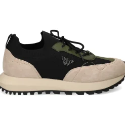 EMPORIO ARMANI Zapatillas de Hombre EM003739 M1013 BEIGE+BLA