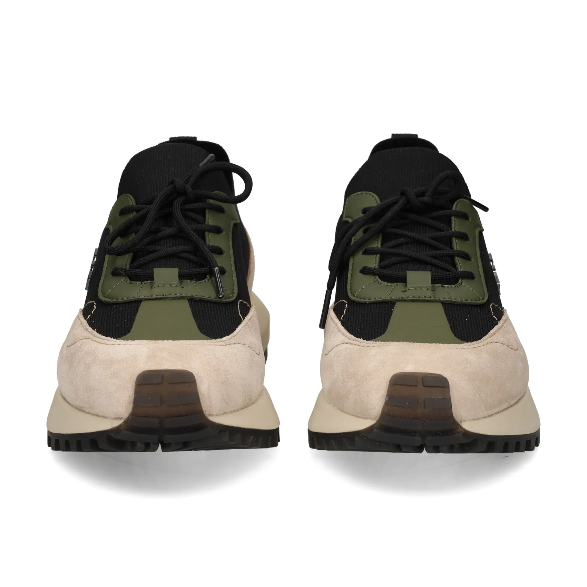 EMPORIO ARMANI Zapatillas de Hombre EM003739 M1013 BEIGE+BLA