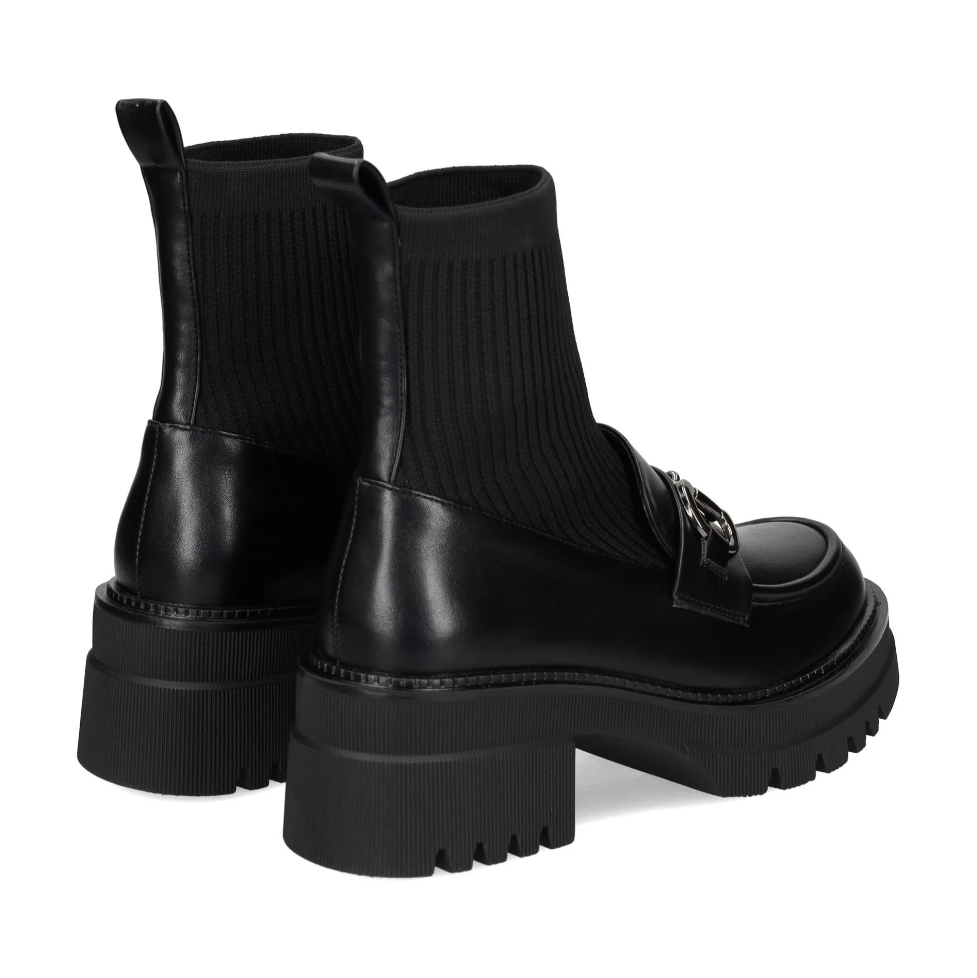 EXE Botines con tacón de Mujer B079-H227 NEGRO
