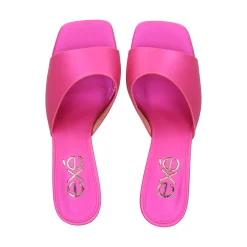 EXE Sandalias con tacón de Mujer LILIAN-160 604 FUCSIA