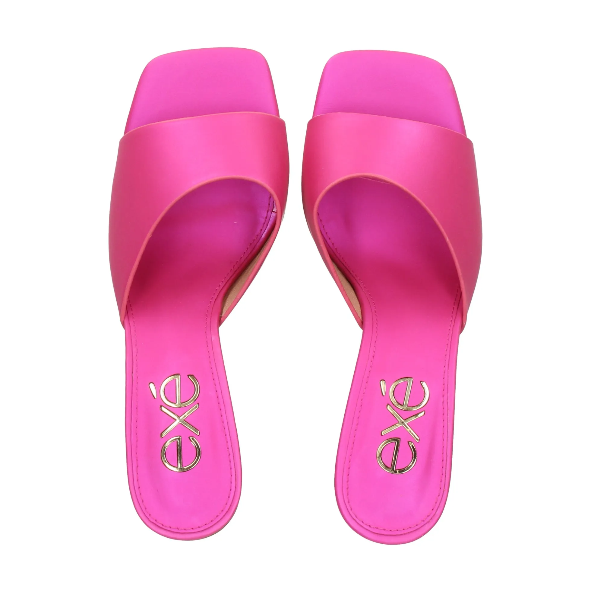 EXE Sandalias con tacón de Mujer LILIAN-160 604 FUCSIA