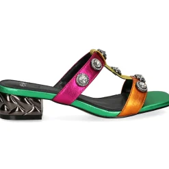 EXE Sandalias con tacón de Mujer KATY-414 MULTICOLOR