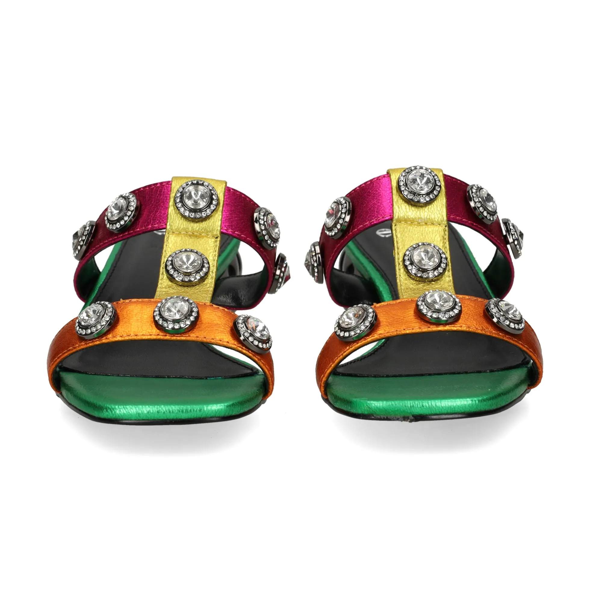 EXE Sandalias con tacón de Mujer KATY-414 MULTICOLOR