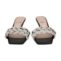 EXE Sandalias con tacón de Mujer JENIFER-040 NEGRO