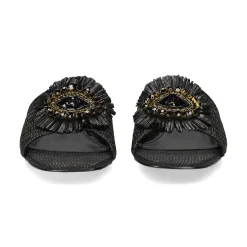 EXE Sandalias con tacón de Mujer KATY-424 NEGRO