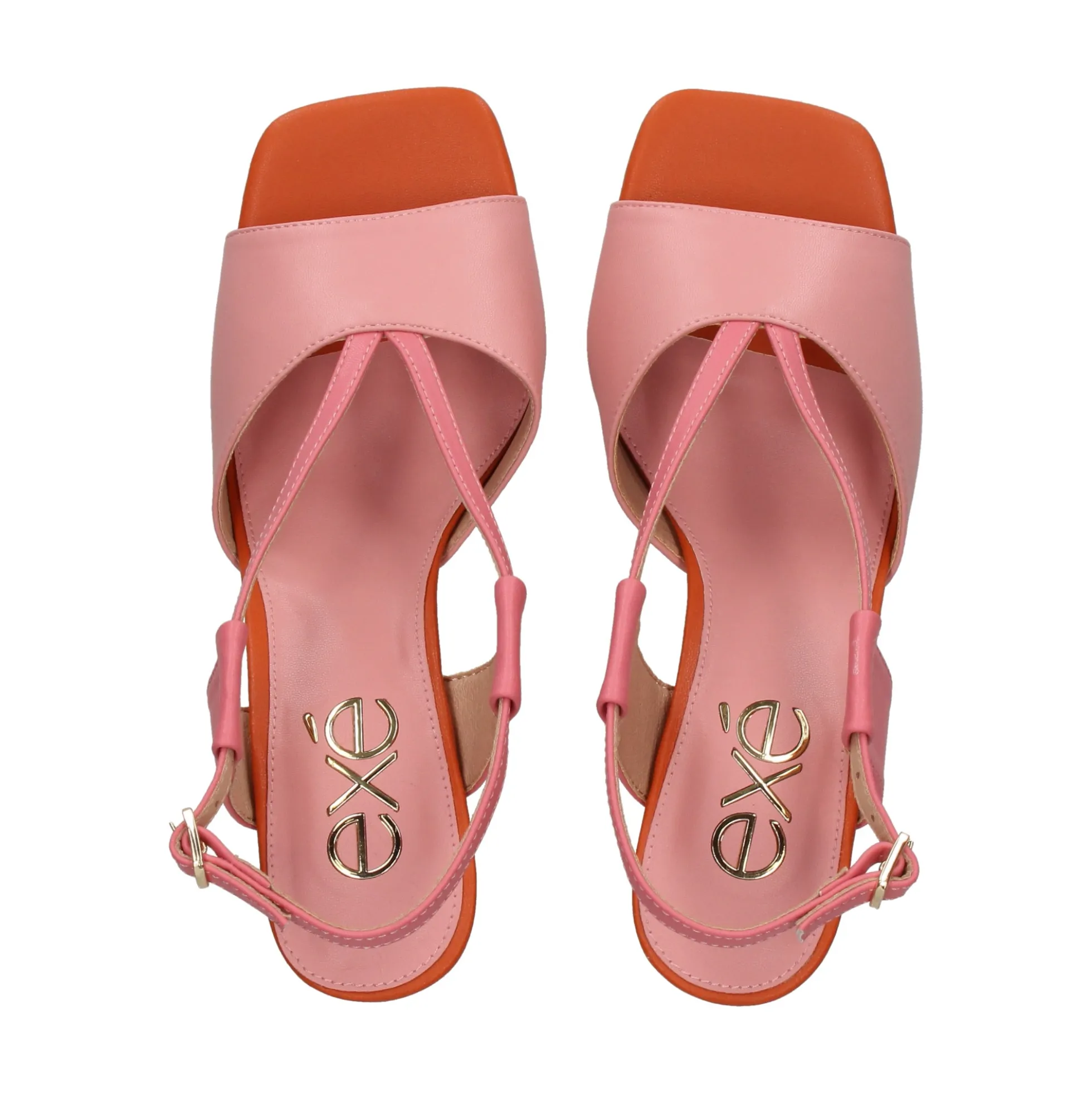 EXE Sandalias con tacón de Mujer LILIAN-164 ROSA