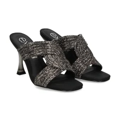 EXE Sandalias con tacón de Mujer LILY-421 NEGRO
