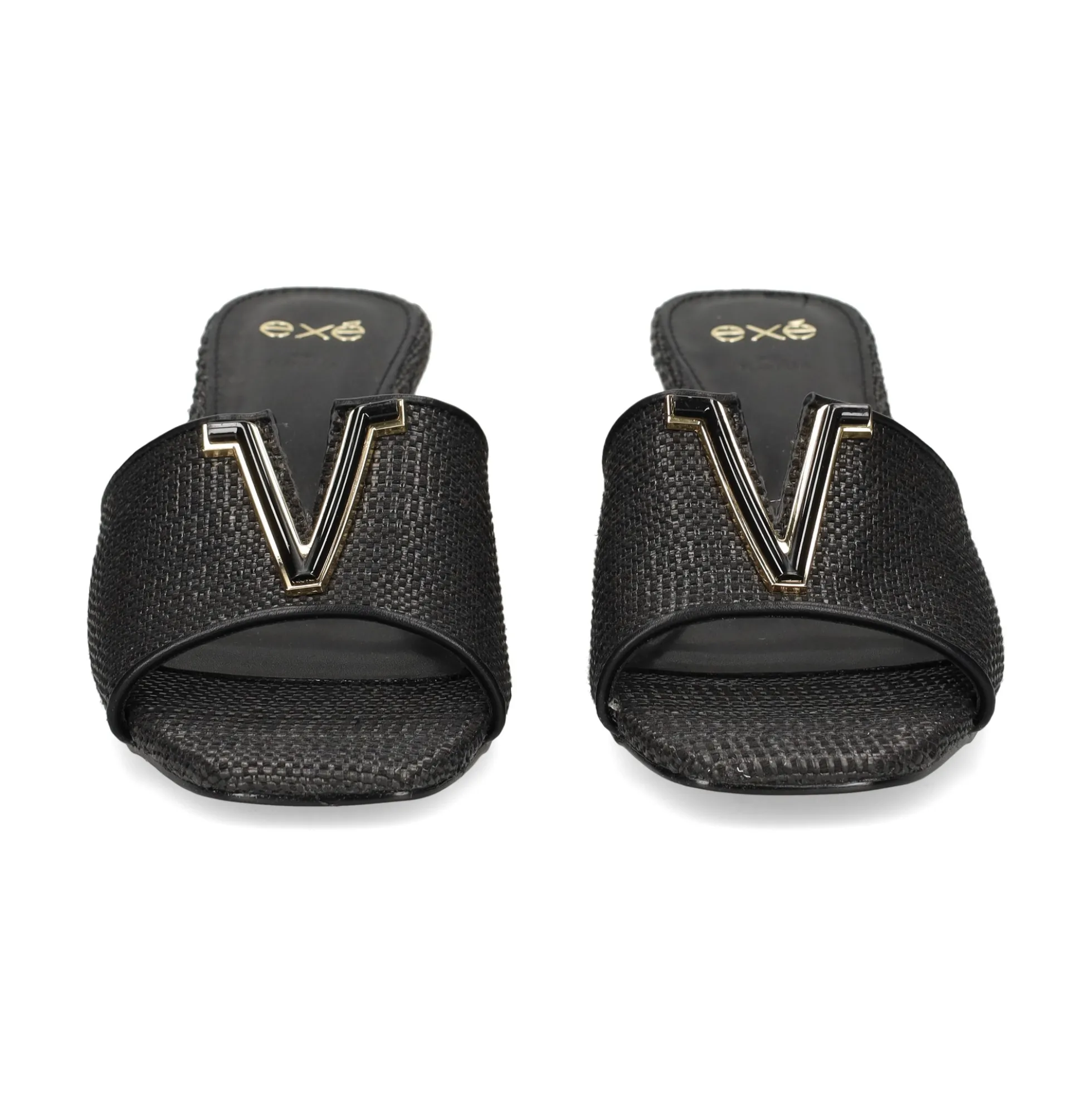 EXE Sandalias con tacón de Mujer SCARLET-601 NEGRO