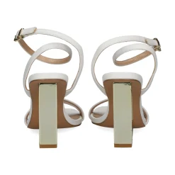 EXE Sandalias cuña de Mujer ELYSIA-391 BLANCO