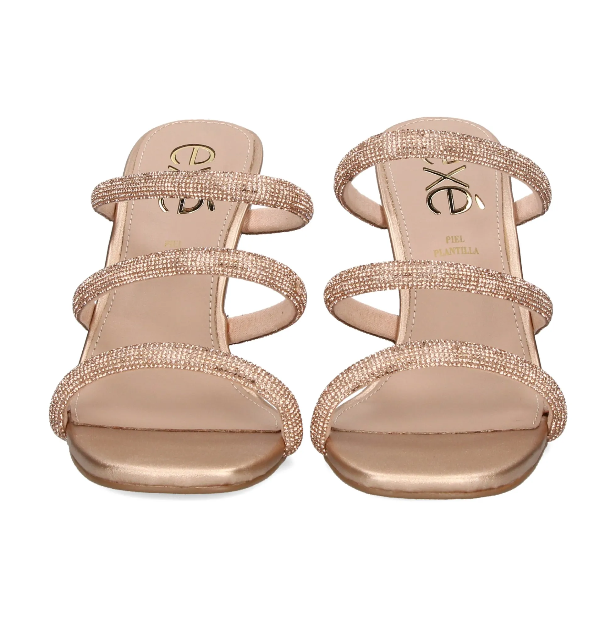 EXE Sandalias cuña de Mujer MAGGIE-822 PINK GOLD
