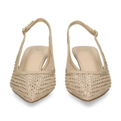EXE Zapatos de tacón bajo IRIS-222 ORO
