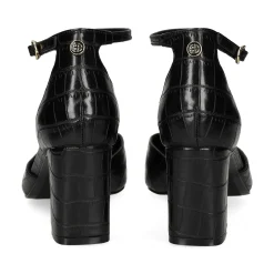 EXE Zapatos de tacón medio de Mujer VIENA-253 NEGRO
