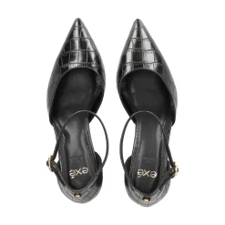 EXE Zapatos de tacón medio de Mujer VIENA-253 NEGRO
