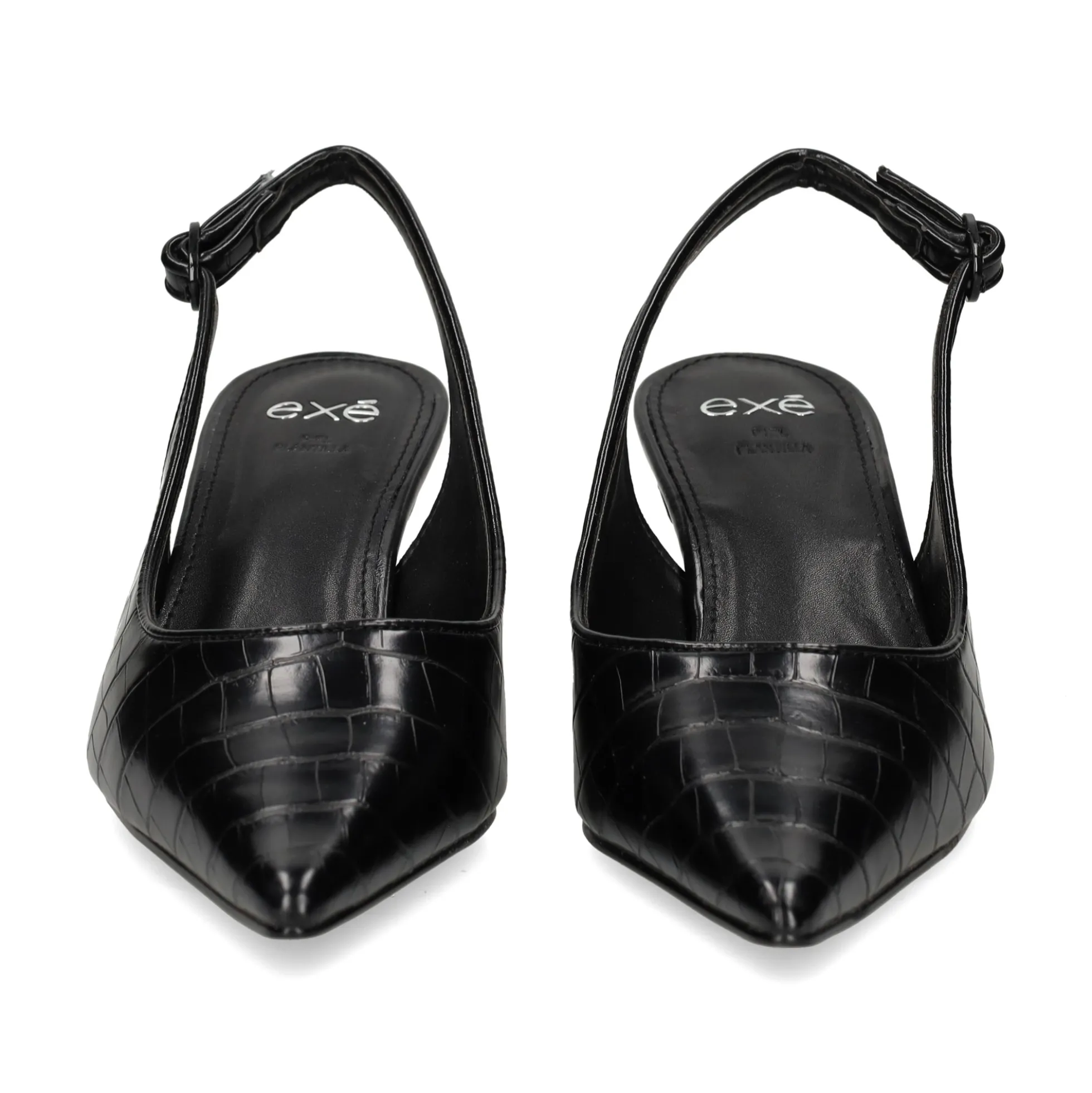 EXE Zapatos de tacón medio de Mujer BLAIR-368 NEGRO