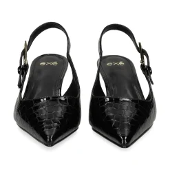 EXE Zapatos de tacón medio de Mujer BLAIR-358 NEGRO