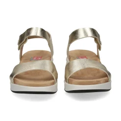 FLUCHOS Sandalias cuña de Mujer F1475 PLATINO