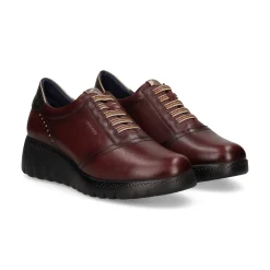 FLUCHOS Zapatos Blucher F2096 BURDEOS+COM.1