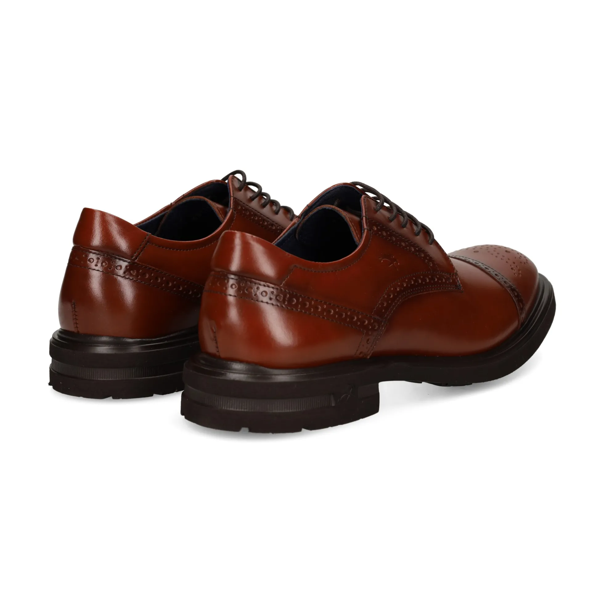 FLUCHOS Zapatos de vestir de Hombre F0629 CASTAÑO