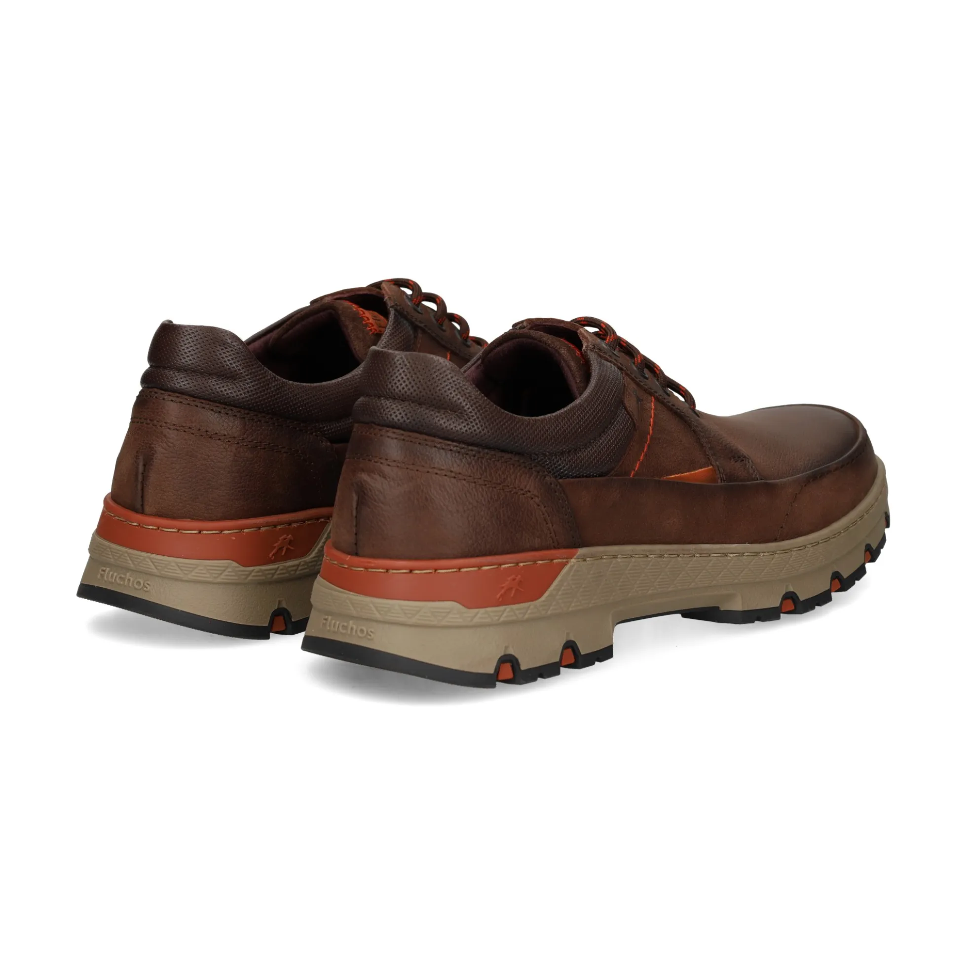 FLUCHOS Zapatos de vestir de Hombre F1843 CASTAÑO+COM.1