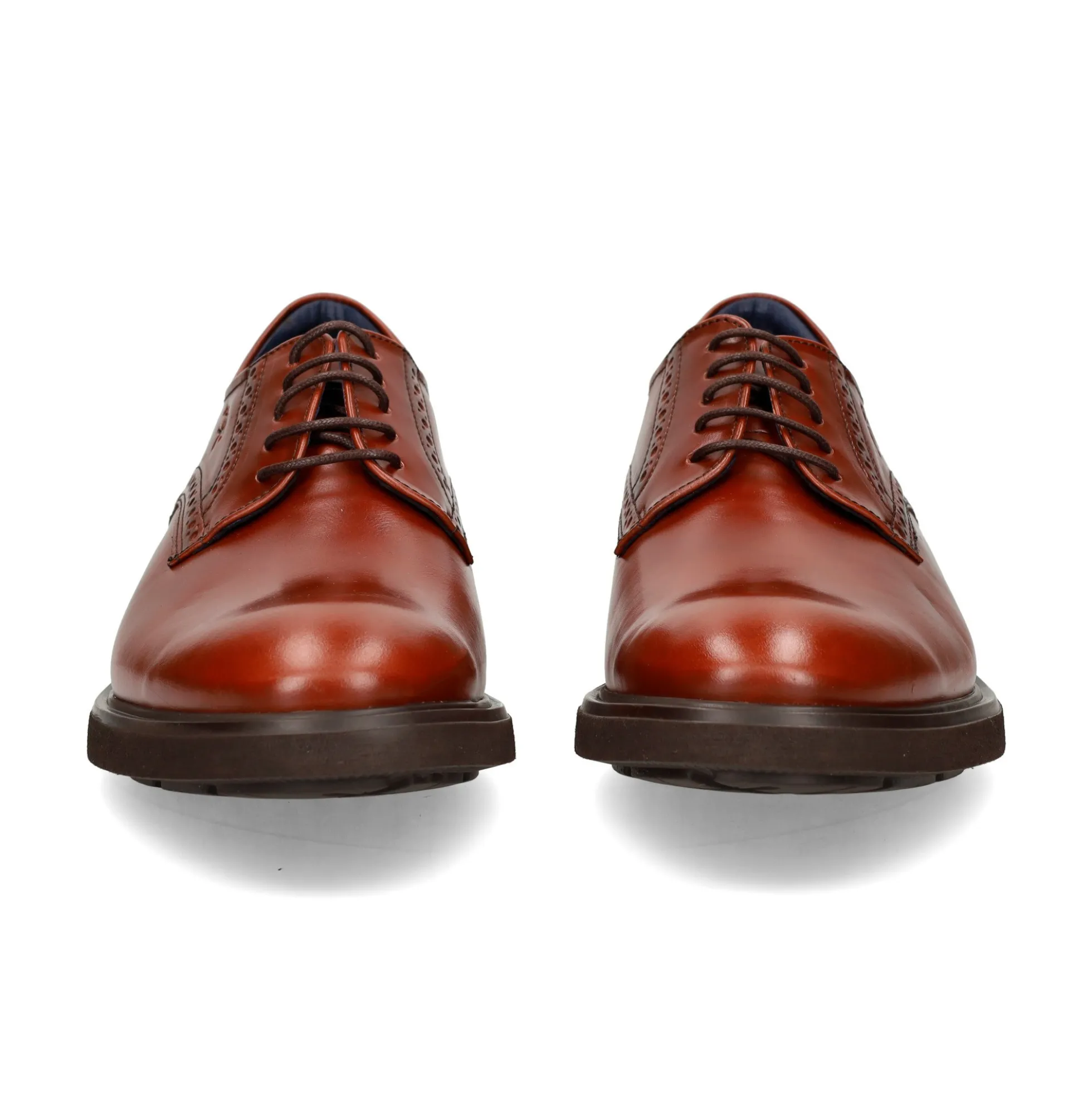 FLUCHOS Zapatos de vestir de Hombre F0630 CASTAÑO