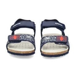 GEOX Zapatillas de Niño J458LE C0735 NAVY/RED