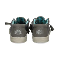 HEY DUDE Zapatillas de Hombre WALLY SOX 025 CHARCOAL