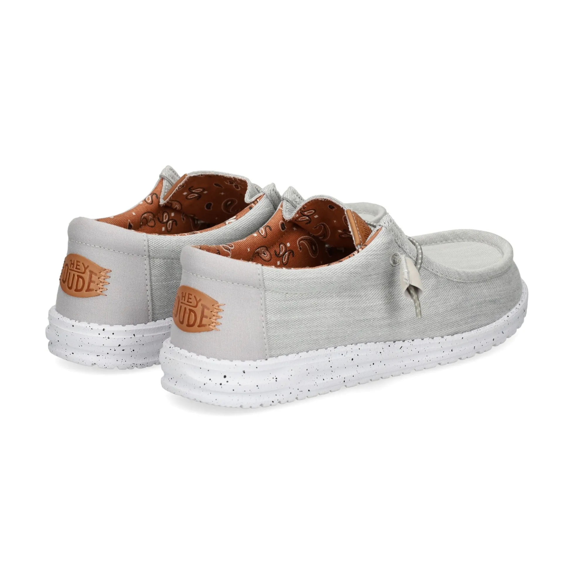 HEY DUDE Zapatillas de Hombre WALLY WASHED 007 LIGHT GREY