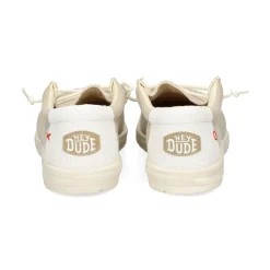 HEY DUDE Zapatillas de Hombre WALLY BRAIDED 1LB OFF WHITE