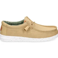 HEY DUDE Zapatillas de Hombre WALLY WASHED 267 WALNUT