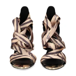 JUST CAVALLI Sandalias cuña de Mujer 78RA3S24 R41 NATURAL