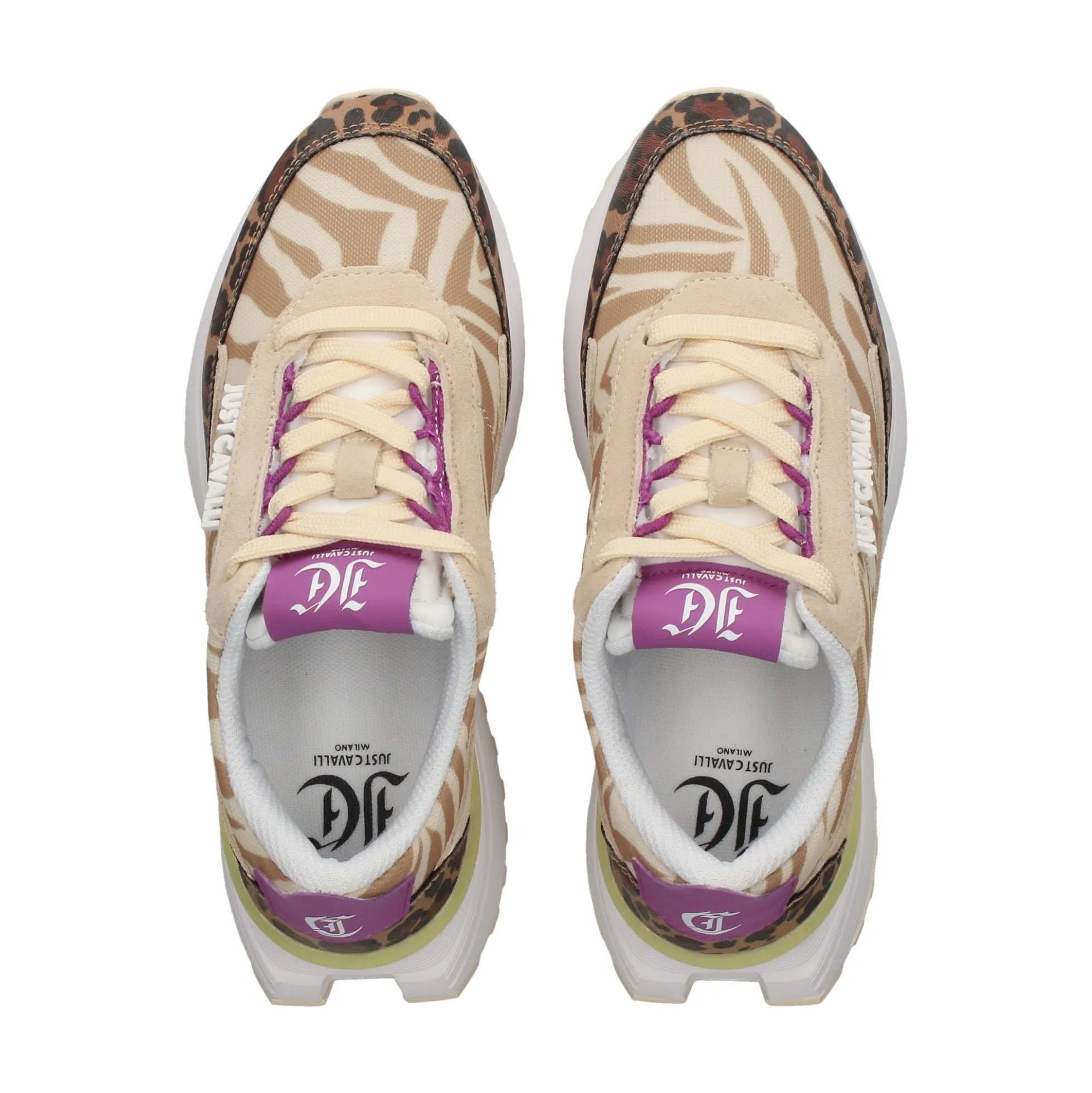 JUST CAVALLI Zapatillas de Mujer 76RA3SD5 QW5 BUTTER/MULT