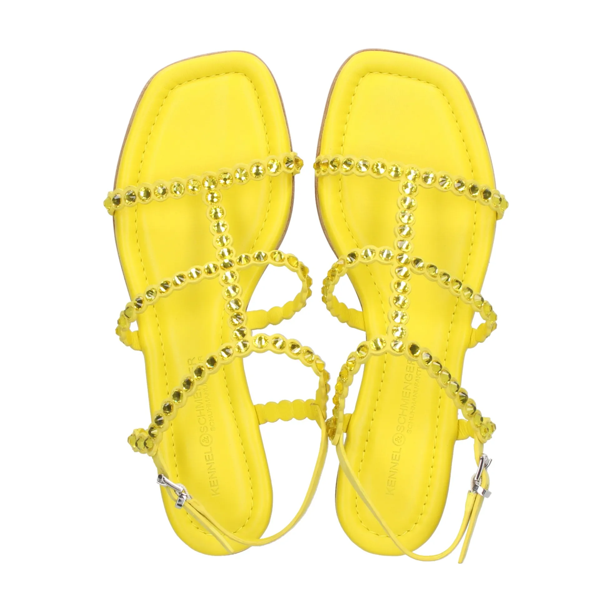KENNEL & SCHMENGER Sandalias planas de Mujer 31-93540 296 YELLOW