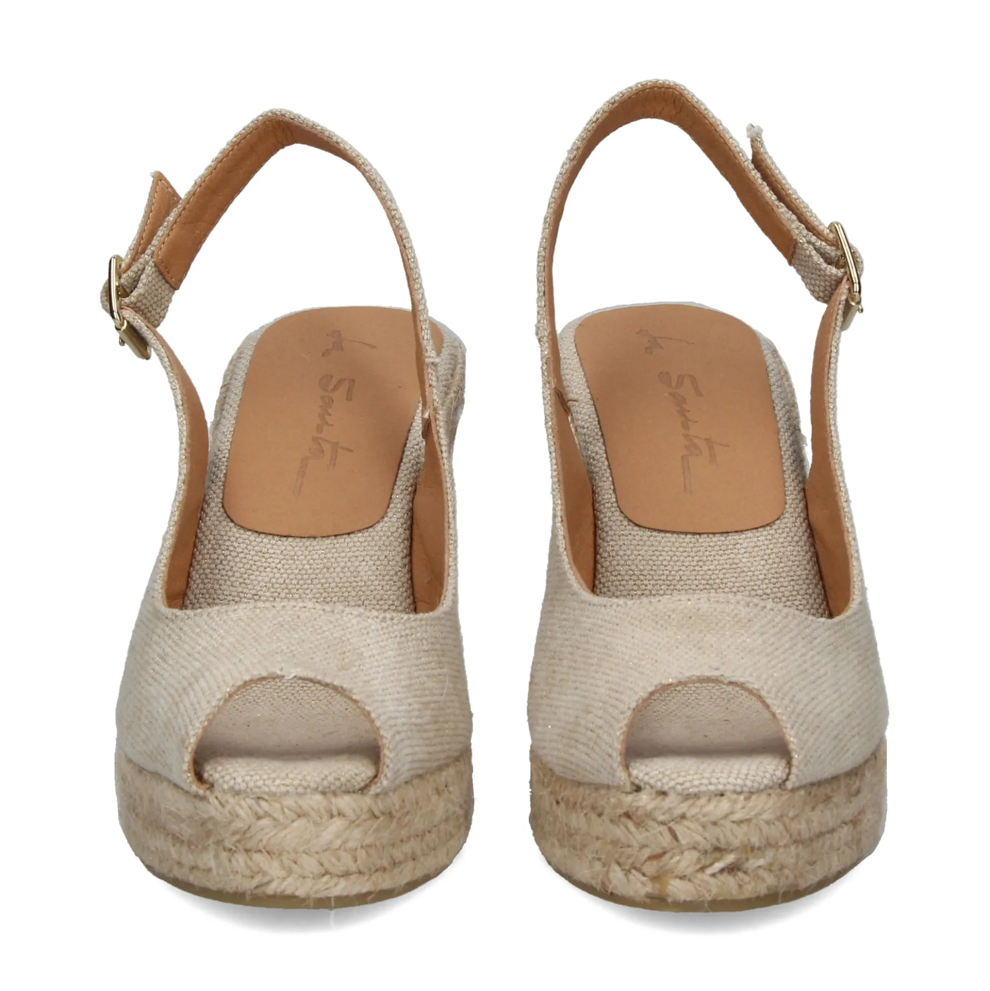 LA SANTA Zapatos cuña 23YU168-01 BEIGE