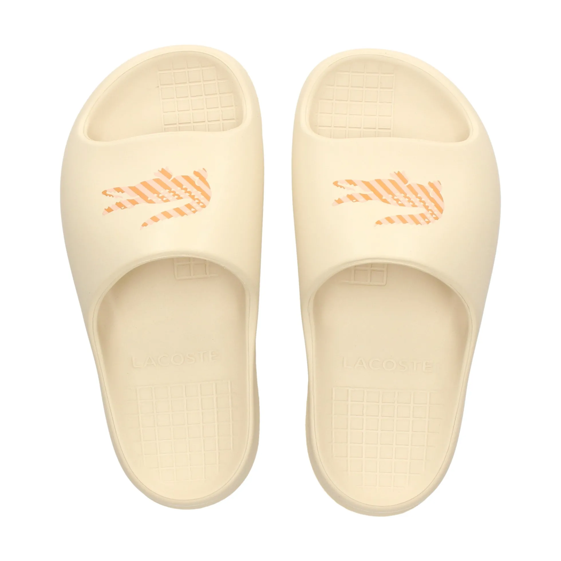 LACOSTE Sandalias planas de Mujer 51CFA0037 157 OFF WHT/ORG