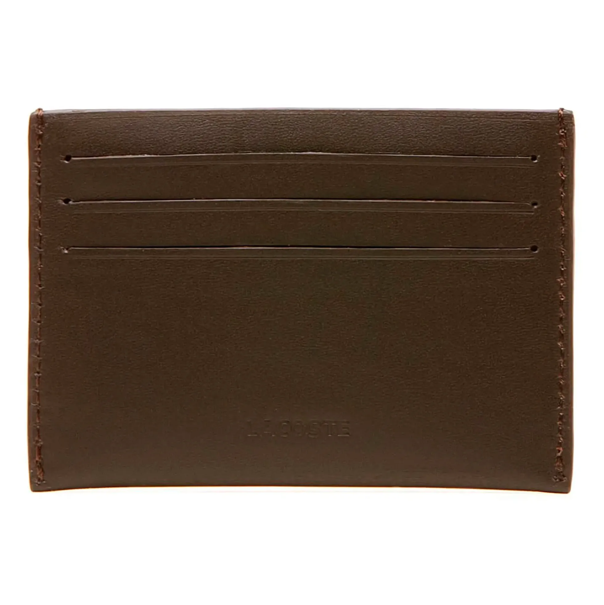 LACOSTE Tarjetero NH1346FG 028 DARK BROWN