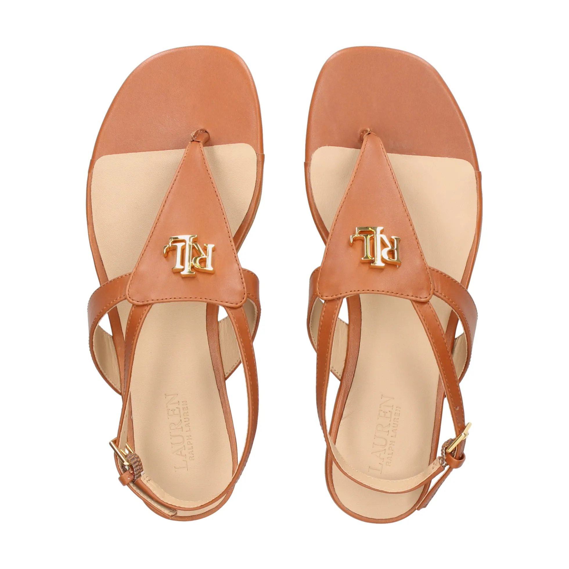 LAUREN RALPH LAUREN Sandalias planas de Mujer EVERLEY 002 TAN
