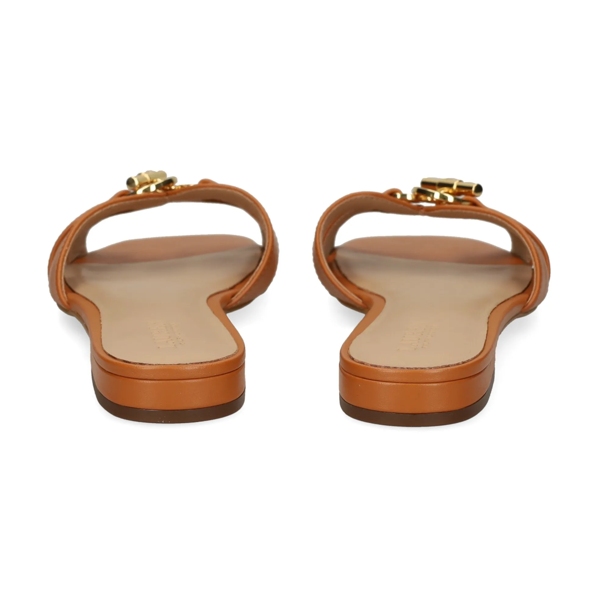 LAUREN RALPH LAUREN Sandalias planas de Mujer BLAIKE SLIDE 006 CARAMEL