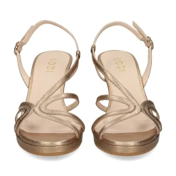 LODI Sandalias con plataforma de Mujer A-LODIN C2 LATON
