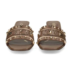 LODI Sandalias con tacón de Mujer A-ANTILA C1 TESTA/NATURA