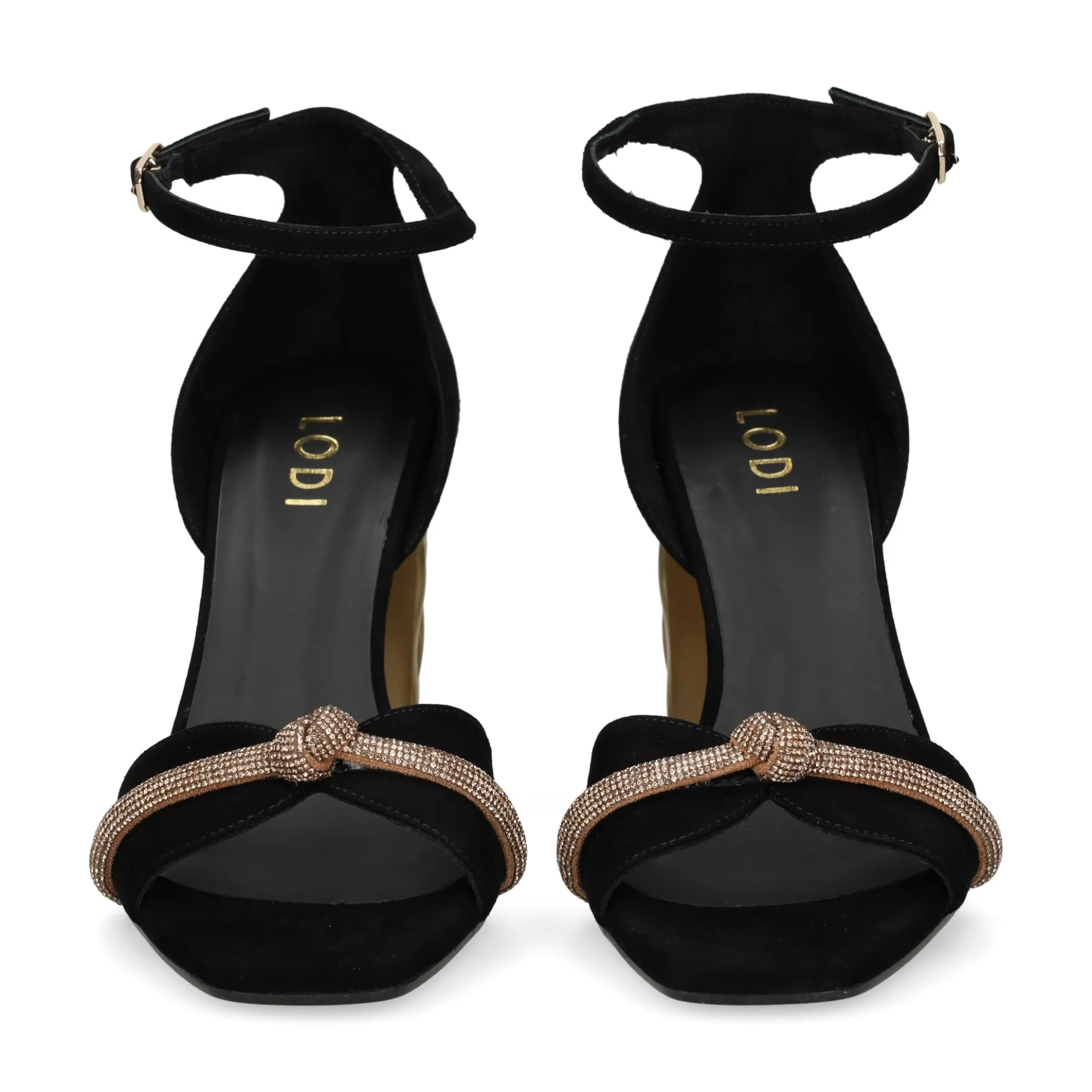 LODI Sandalias con tacón de Mujer WELTER NEGRO/TOPAZ