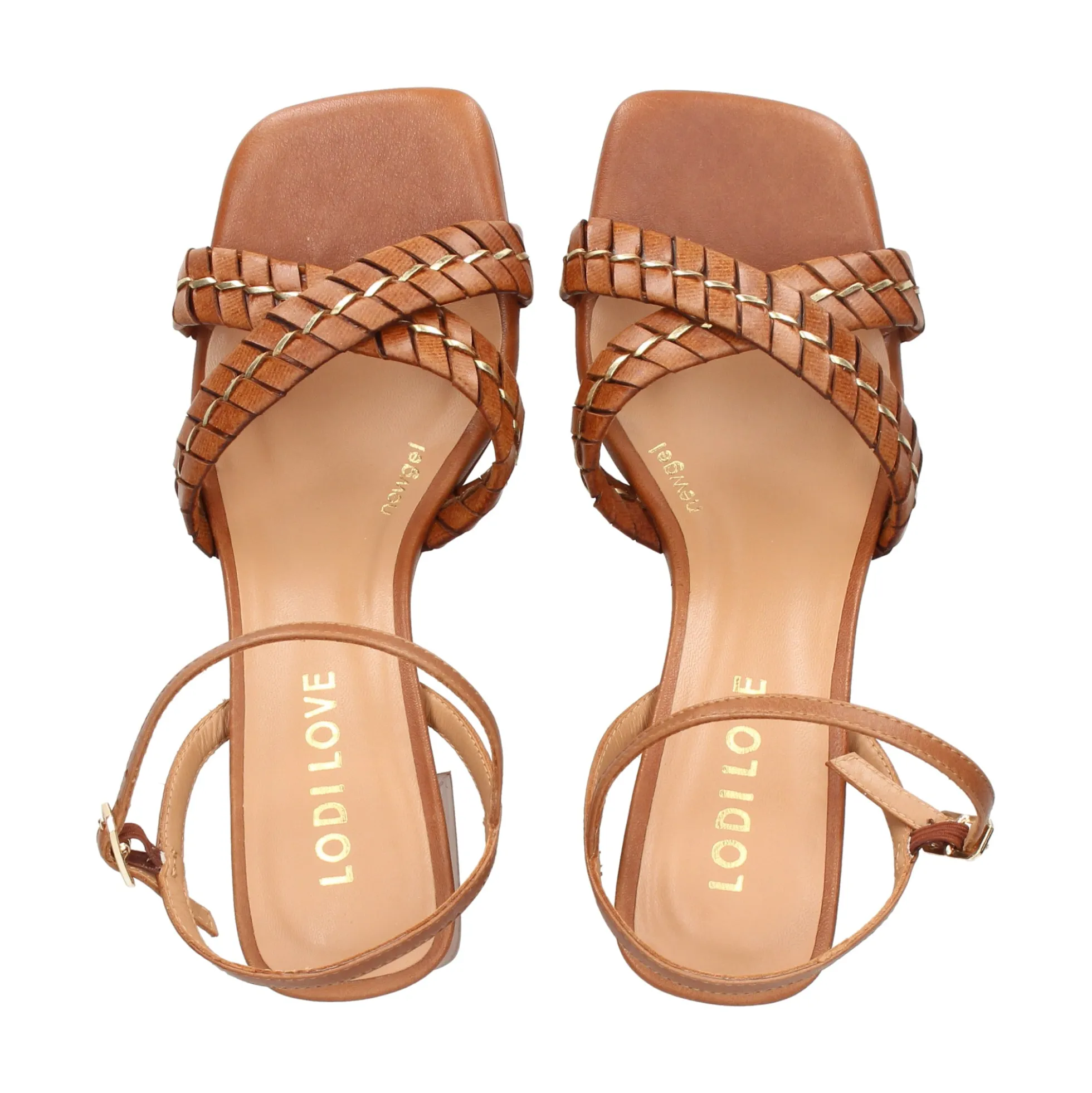 LODI Sandalias con tacón de Mujer MIL4377-SU CUERO C-6056